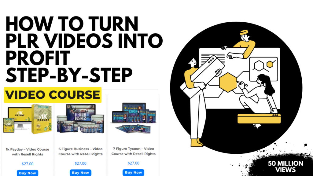 How to Turn PLR Videos into profit step-by-step