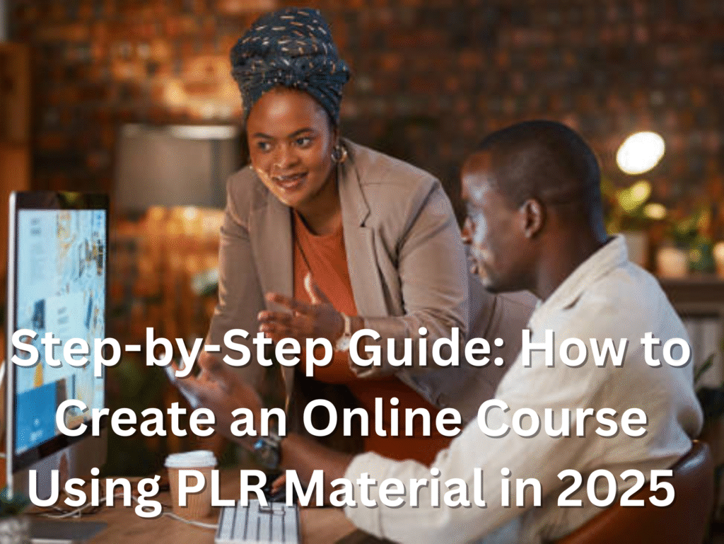 Step-by-Step Guide: How to Create an Online Course Using PLR Material in 2025