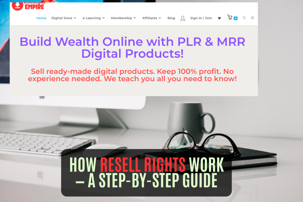 How Resell Rights Work — a step-by-step guide