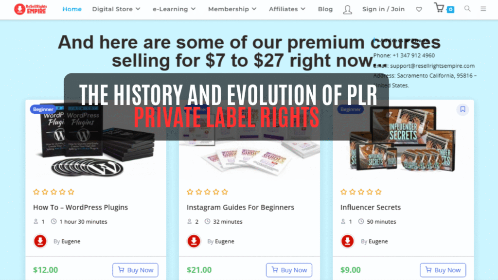 The History and Evolution of PLR