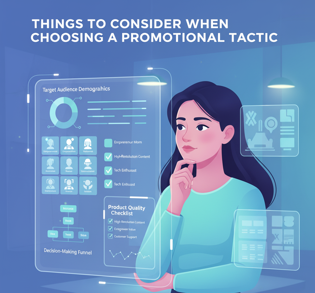 Things to consider when choosing a promotional tactic for resell rights products