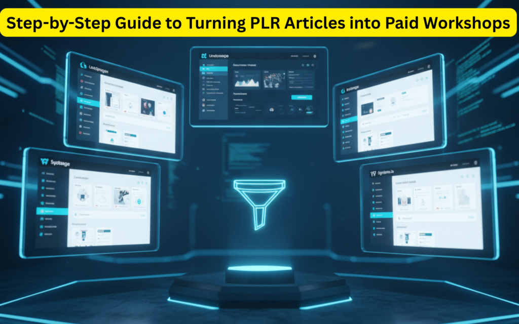 Step-by-Step Guide to Turning PLR Articles into Paid Workshops