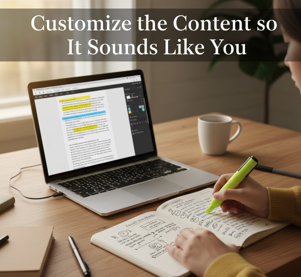 Customise the Content so It Sounds Like You