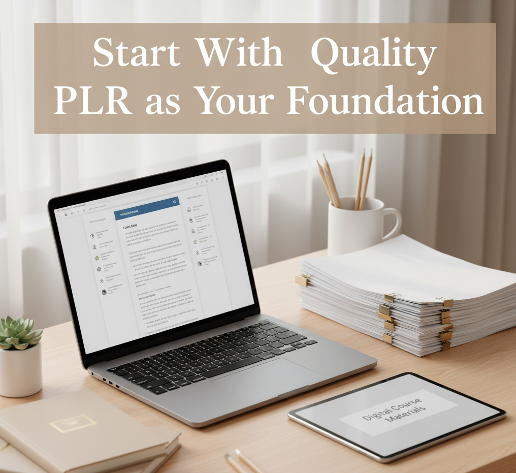 Start with High Quality PLR as your foundation