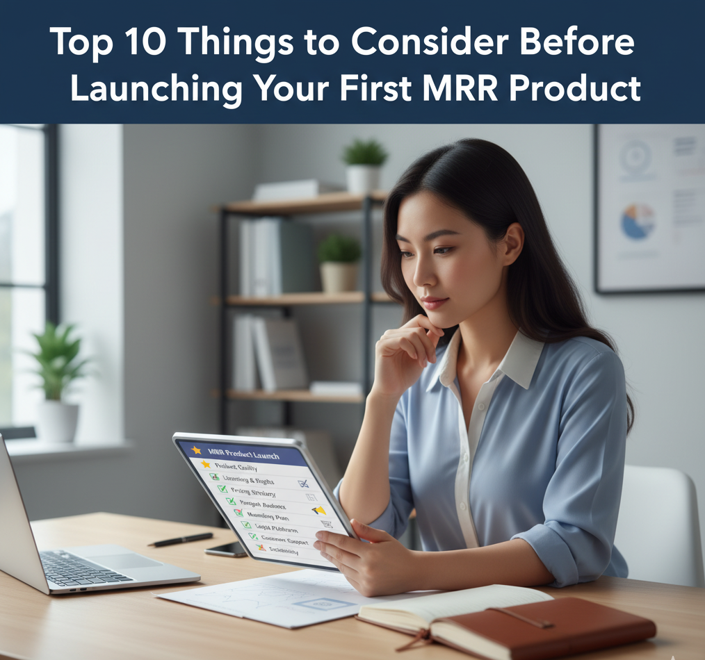 Top 10 Things to Consider Before Launching Your First MRR Product
