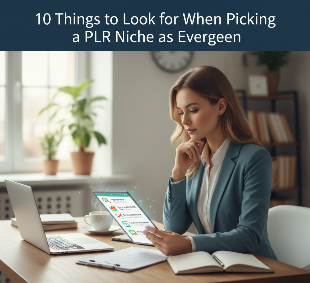 10 Things to Look for When Picking a PLR Niche as Evergreen