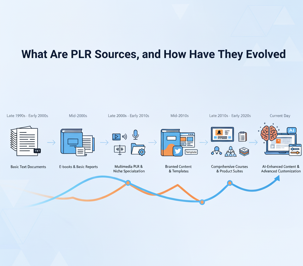 What are PLR sources, and how have they evolved