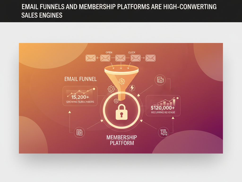 Email funnels and membership platforms 