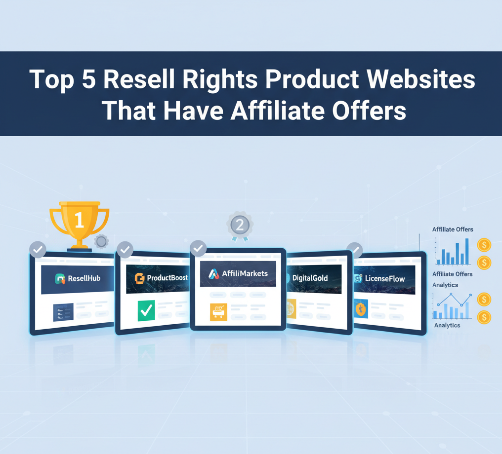 Top 5 Resell Rights Product Websites That Have Affiliate Offers
