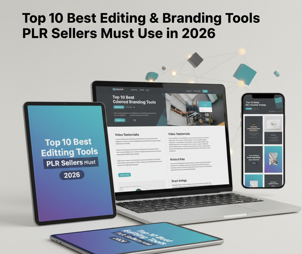 Top 10 Best Editing & Branding Tools PLR Sellers Must Use in 2026