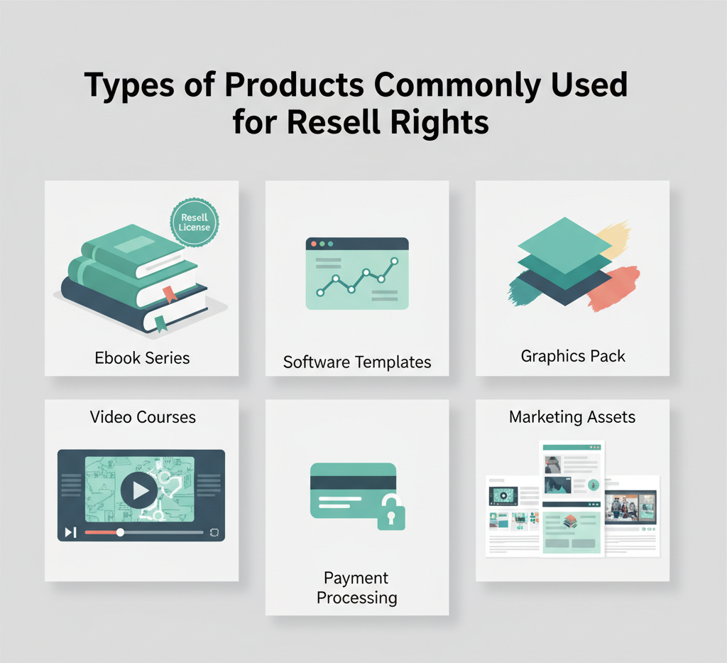 Types of Products Commonly Used for Resell Rights
