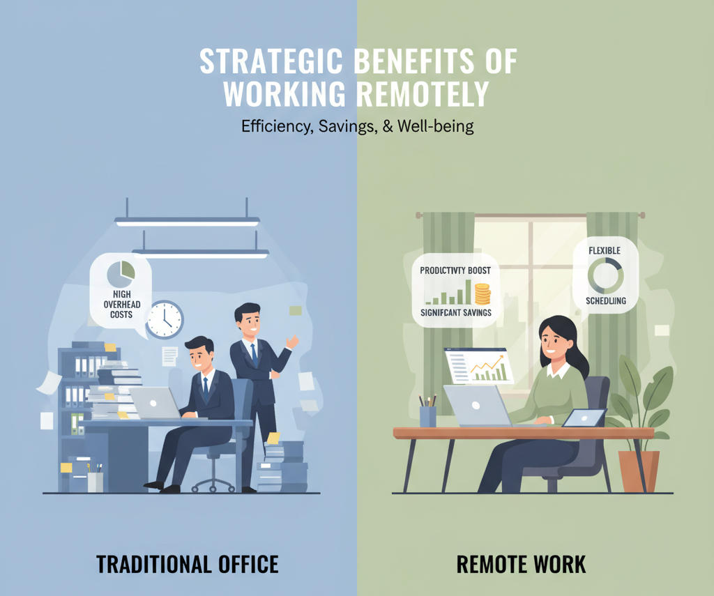 10 Best jobs that you can do from home part-time 2 Strategic Benefits of Working Remotely