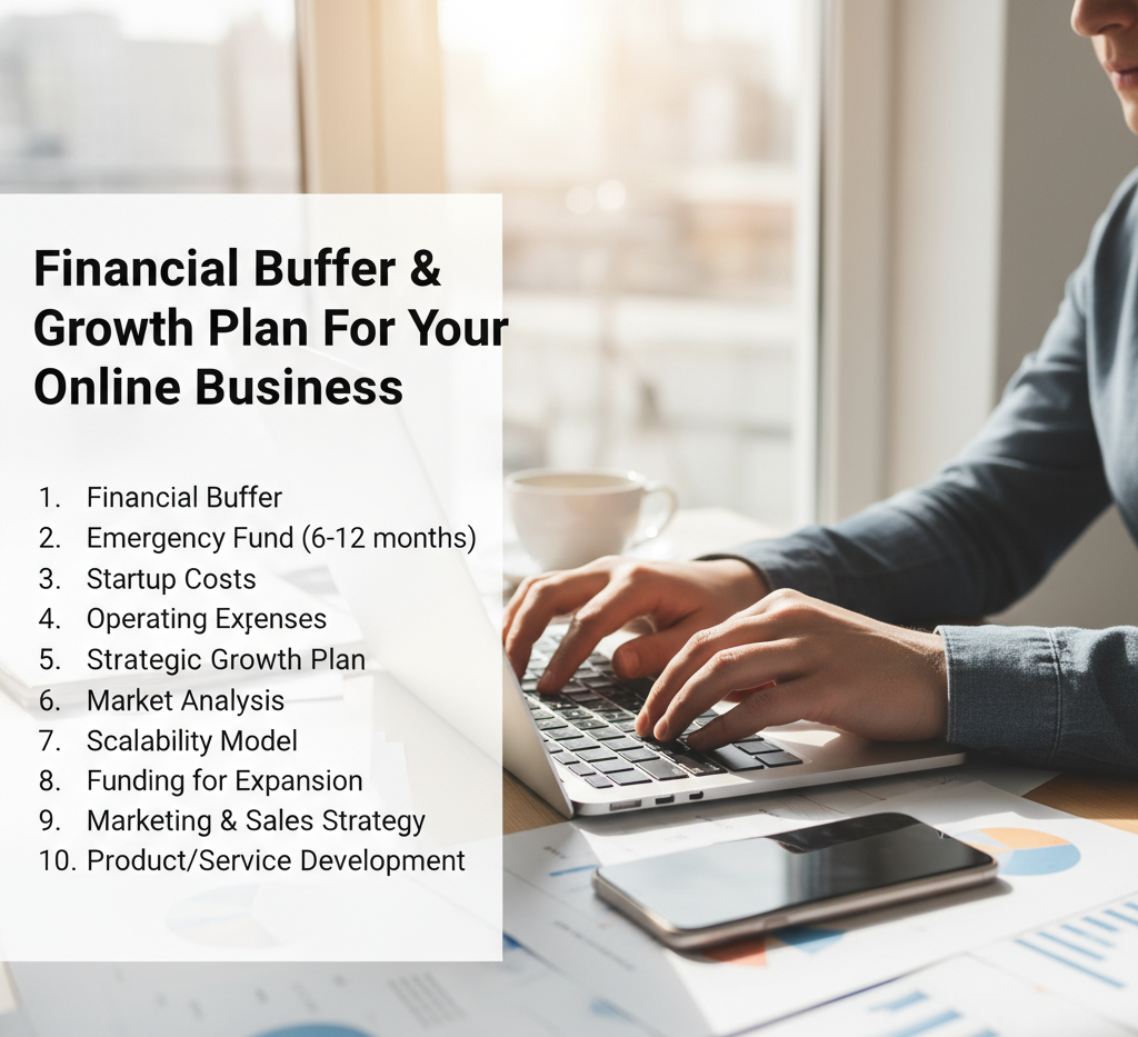10 Essential Things You Need to Start an Online Business Successfully 3 Financial buffer and growth plan for your online business