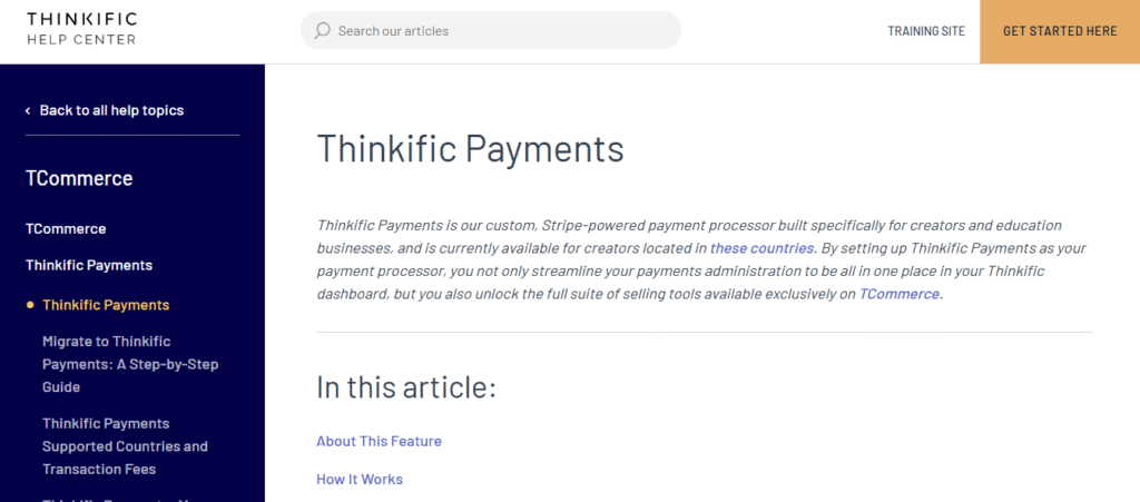 Thinkific Payments