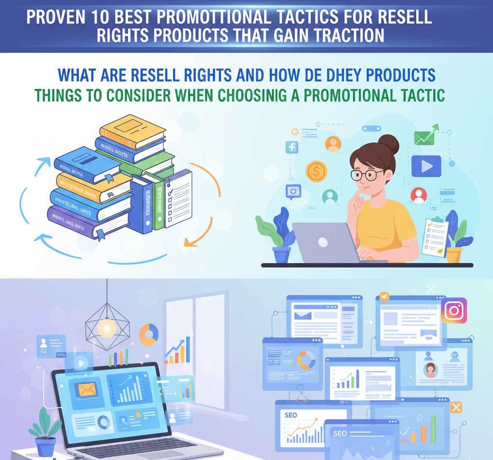 Proven 10 Best Promotional Tactics for Resell Rights Products That Gain Traction