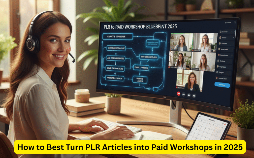How to Best Turn PLR Articles into Paid Workshops in 2025