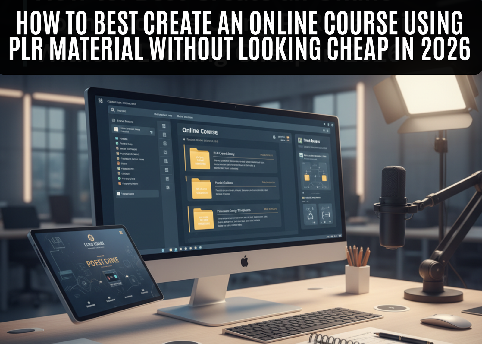 Read more about the article How to Best Create an Online Course Using PLR Material Without Looking Cheap in 2026