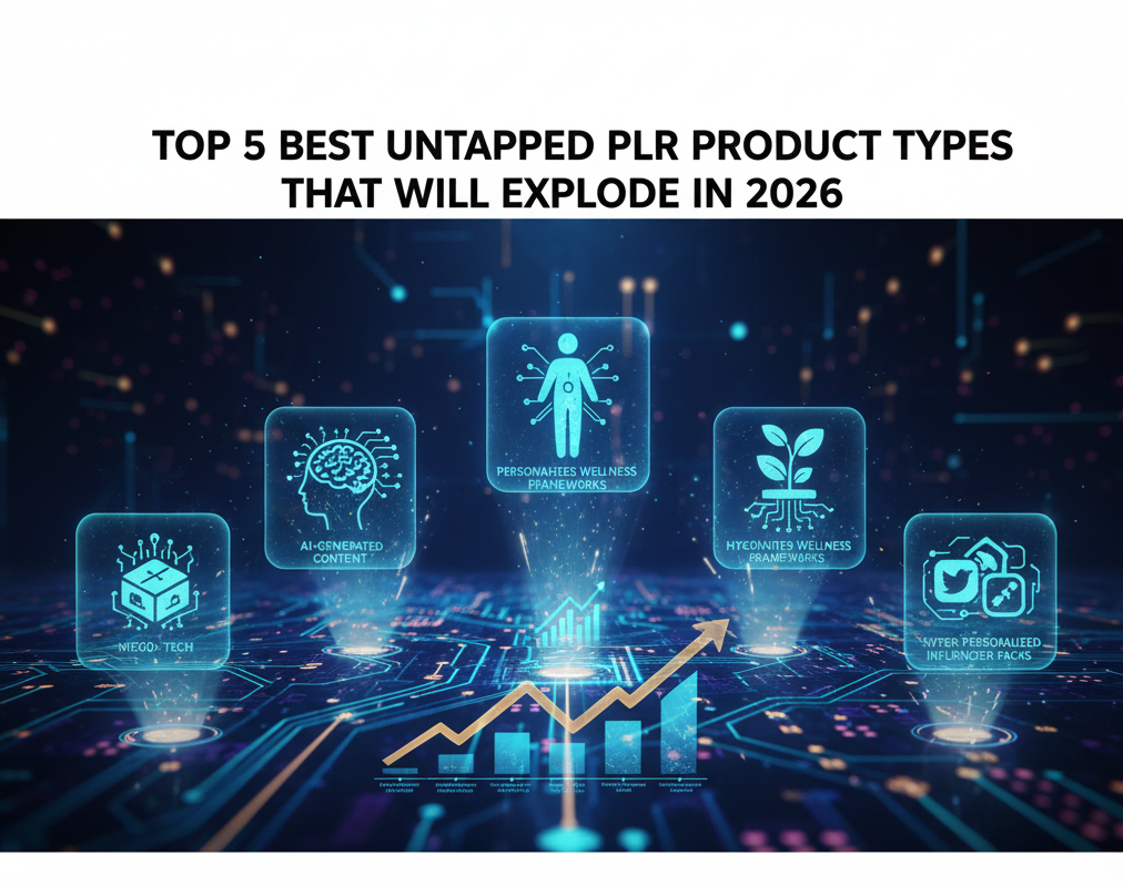 Top 5 Best Untapped PLR Product Types That Will Explode in 2026