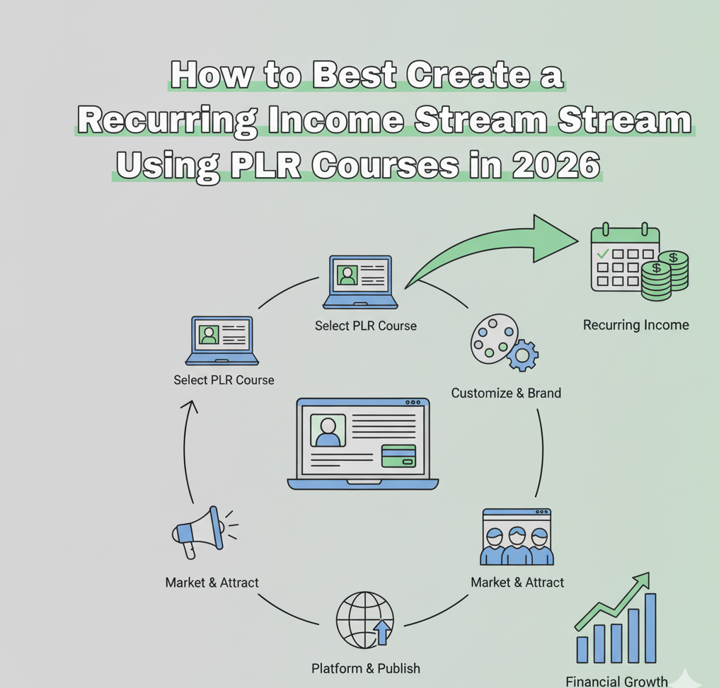 How to Best Create a Recurring Income Stream Using PLR Courses in 2026